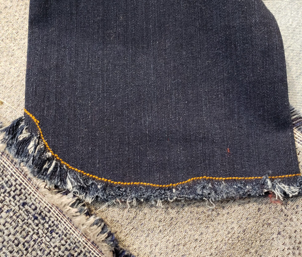 How to Fringe Jeans Nancy Sinoway Design