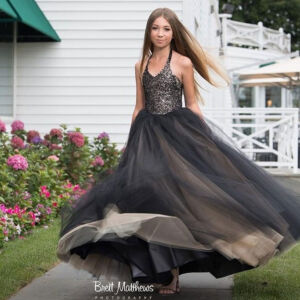 Let us make you a ONE OF A KIND custom dress for any speacial occassion. nancy-sinoway-custom-dress-bat-mitzvah-black